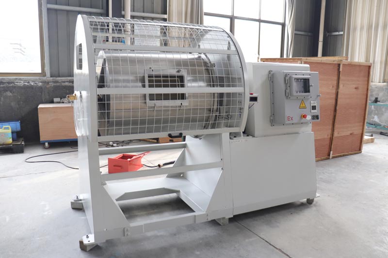 轻型滚筒球磨机：不锈钢筒衬刚玉-QM-100（防爆）